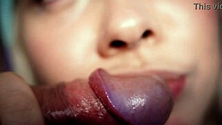 College Girl Deepthroats Penis Close To Camera