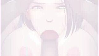 Did she forget the game for this huge blowjob?