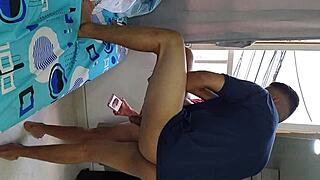 i fucked near the window after my cuckold asked with neighbor