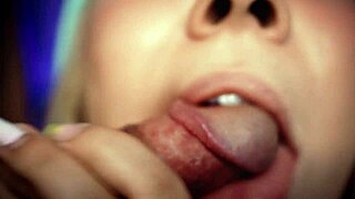 College Girl Deepthroats Penis Close To Camera