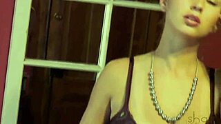 Shay Laren TEARS off her pink dress in a sexy striptease