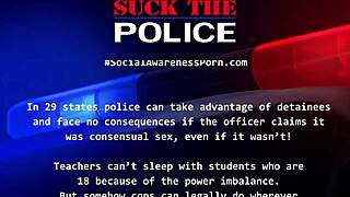 Rina Arem sucks officer's big dick