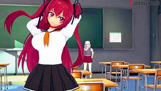 See-through clothes and 3D porn in Shinmai Maou episodes