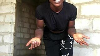 Crazy bitch rips clothes in wild striptease live for her fans!