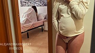 My roommate's fucking all day with blonde amateurs 😏