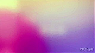 Asian girl massages with breasts