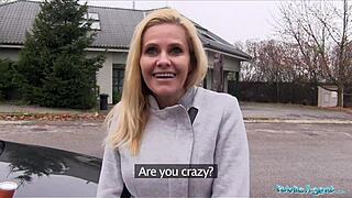 public agent milf black canary fucks desperately for job