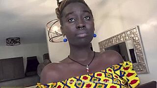 I tricked the African ebony model with big tits into fucking the casting producer for her booking