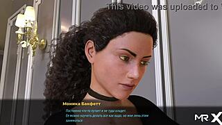 I strip as the maid in this hentai anime, revealing my big tits