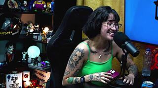 Martina Oliveira Gets Hot Checking Out Ruan's Huge Package on Podcast Pépum no Barraco. Full Video on Sheer - XV Red.