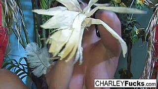 Watch Charley Cum All Over Her Big Tits And Pussy!