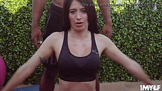 black cock intensely licks milf linda's pussy in doggystyle