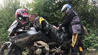 Nymphofist gay biker takes extreme fisting to the limit!