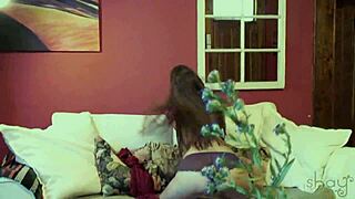 Shay Laren TEARS off her pink dress in a sexy striptease