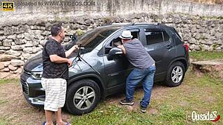 just another day with pornstar katharine madrid, tony tigrao, and binho ted backstage in brazil