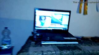 Colombian cam friend alone playing my big cock 😈