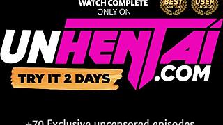 hot busty maid breastfeeding her boss in hentai