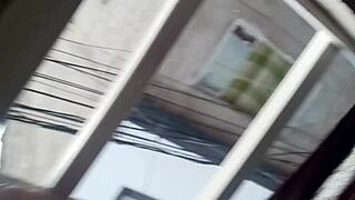 i fucked near the window after my cuckold asked with neighbor