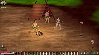 the mad island playthrough shows three girls in a crazy survival scenario.