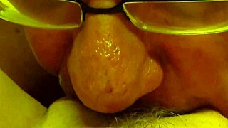 husband performs cunnilingus with head between spreading legs