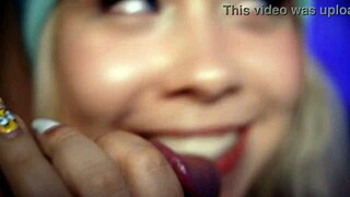 College Girl Deepthroats Penis Close To Camera