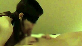 Homemade beauty in Chinese dress works penis with handjob and blowjob!