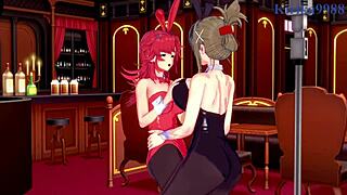 festenia muse chitose kisaragi sagiri sakurai explore big tits in intense lesbian hentai