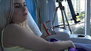 Petite step-sis Aria Banks moves in for therapy