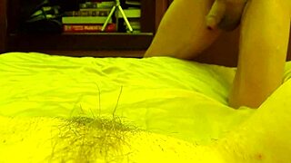 husband performs cunnilingus with head between spreading legs