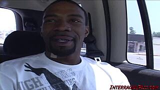 pretty girl ann takes on two black guys for double action