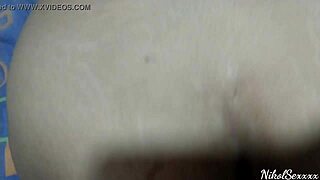 Neighbor's tight pussy gets fucked hard by horny guy.