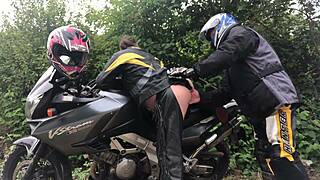 Nymphofist gay biker takes extreme fisting to the limit!