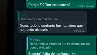 whatsapp chat with my prima got hot, ended in my room