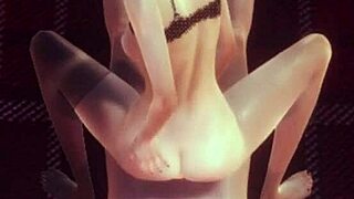 anya's riding that massive cock in pov