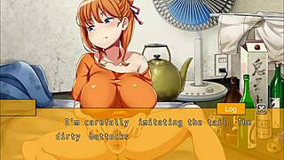 Girlfriend shared by friends in hentai game part two.