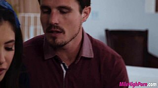 Jane Wilde's deepthroat and ass fucking scene with her stepbrothers