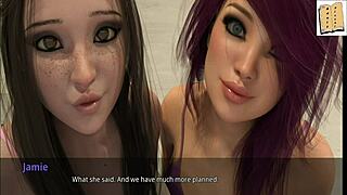 Brunette Girlfriend Discovers John's Secret Sex!