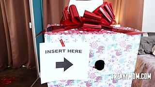 A sexy Santa’s helper: Stepmom Blaire Johnson gives her stepson a special Christmas gift