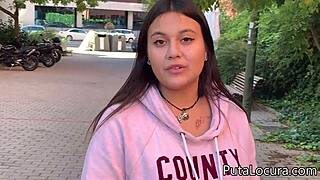 Innocent girl gets fucked for cash 😏