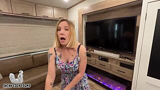 Stepmom Jane Cane Fails Defense with Shiny Cock