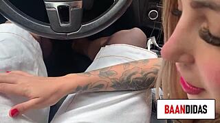 Blonde Brazilian prostitute fucks big cock on streets. She's too hot to resist!