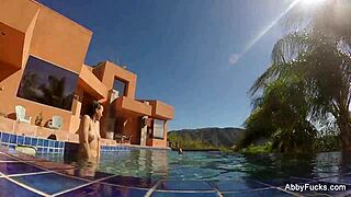 Abigail Mac Pool Fun With Big Tits And Pussy