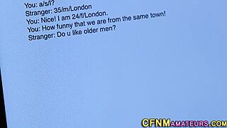 cfnm babe sucks stranger's cock! 😜