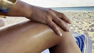 monika fox goes solo on the beach with a wild squirt. just her, the sand, and pure ecstasy.