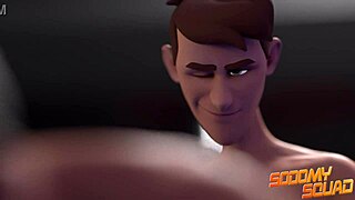 big dicked twink deepthroats juicy hunk's ass