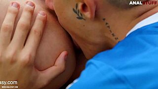 Soccer bro slams his bottom pal again! ⚽