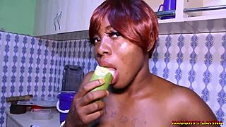 naughty latina uses local dildo for masturbation in lingerie