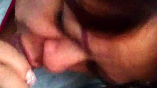 Mature sexy latina casually gives best oral to husband's friend