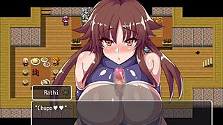 commander and recruit in anime hentai make men cum on their big tits and asses