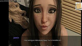 Brunette Girlfriend Discovers John's Secret Sex!